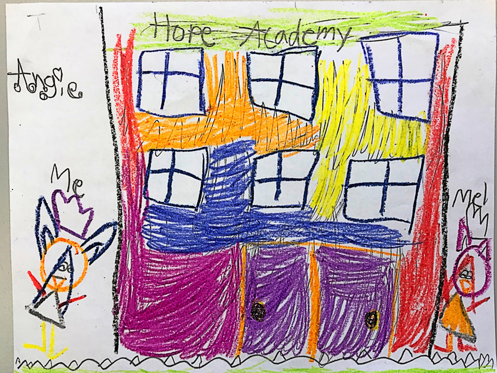 Hope Academy drawing by Angie